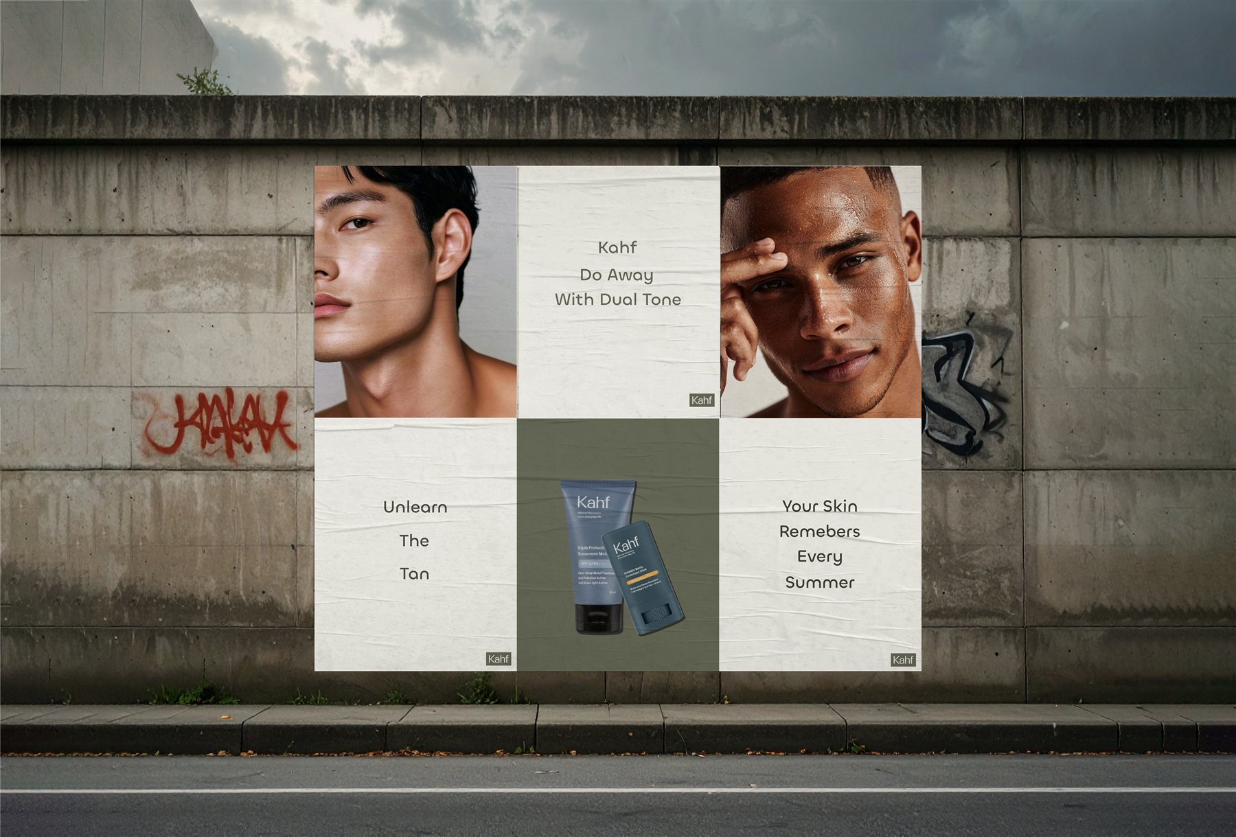 Kahf Out of Home Billboard Mockup